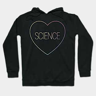 I Love Science Heart Hoodie